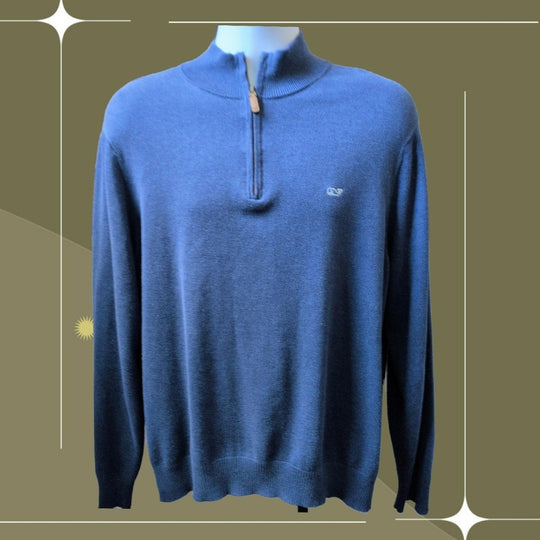 Vineyard Vines Quarter Zip Sweater - Large