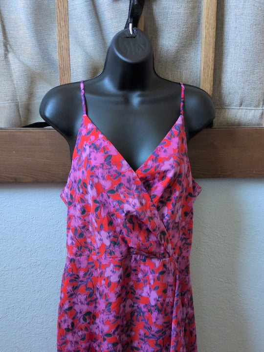 Chelsea 28 Nordstroms Faux Wrap Floral Midi Dress Size M