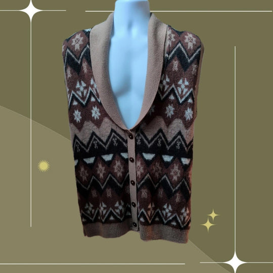 Vintage Pendleton 100% Wool Vest - Medium