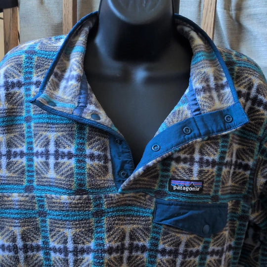 Patagonia Synchilla Sweater In Snow Beam Pale Periwinkle - Medium