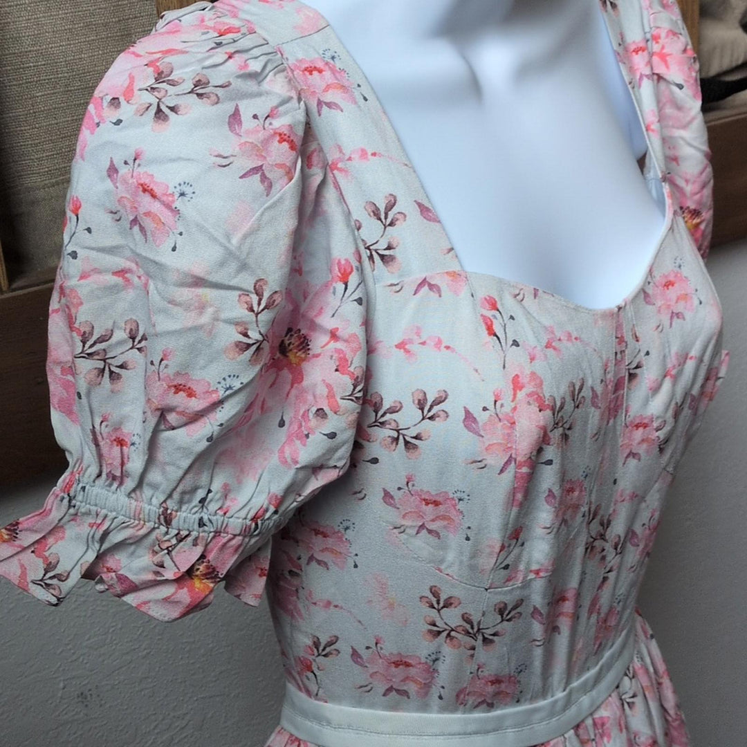 Ivy City Co Ballerina Dress In Pink Blossom