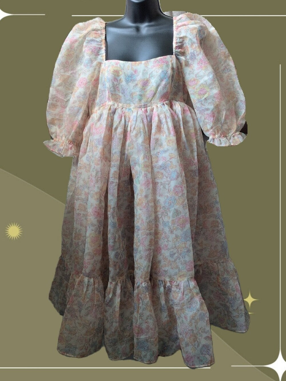Selkie French Puff Dress In Hans Christian Andersen - Medium