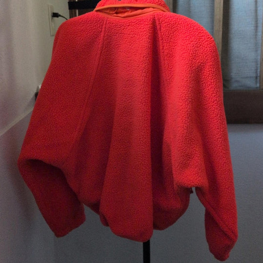 Fp Movement Hit The Slopes Oversized Jacket In Neon Coral - Small