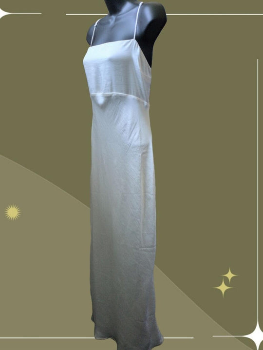 Abercrombie And Fitch Satin Bow Cowl Back Maxi Dress - MT