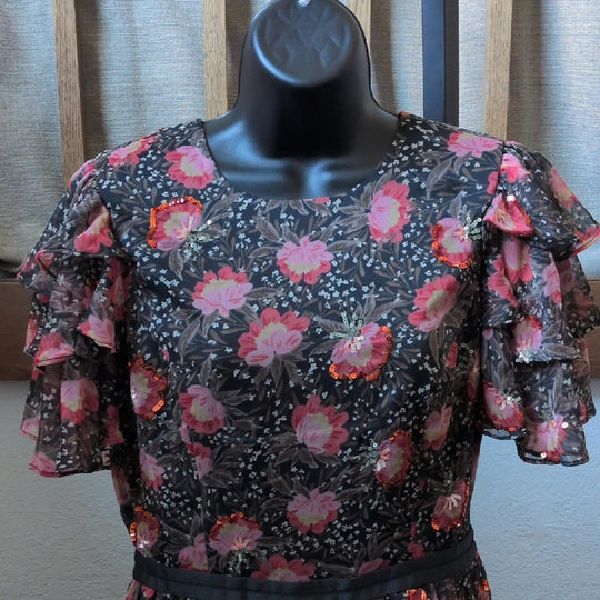 Ivy City Co Gianna Dress In Moody Floral - US 6