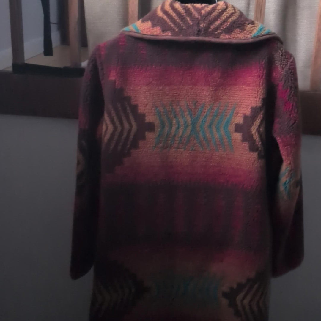 Tasha Polizzi Long Sherpa Borderline Duffle Coat - Small