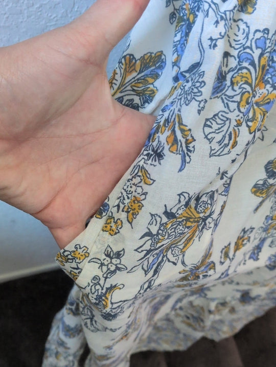 Lea Cotton Floral Midaxi Dress - 1XL
