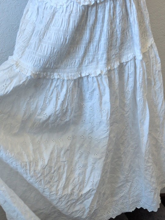 Gap X Doen White Eyelet Dress - S