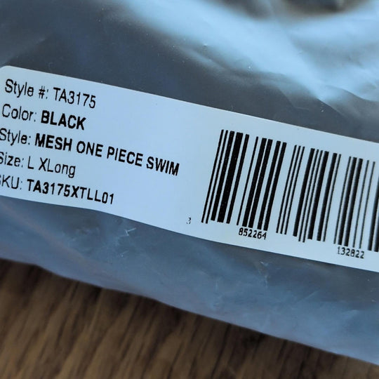 TA3 Mesh One Piece Swimsuit - Large Extra Long