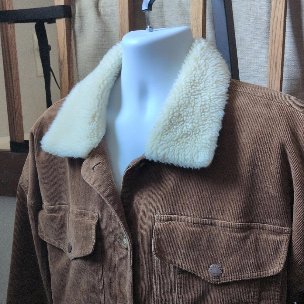 Faherty Doug Good Corduroy Oversized Feather Jacket