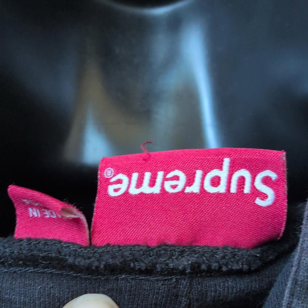 Mens Supreme Digital Logo Embroidered Hooded Sweatshirt