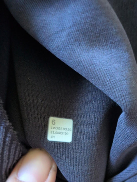 Lululemon Brushed Softstreme Ribbed Half Zip Gray - US 6