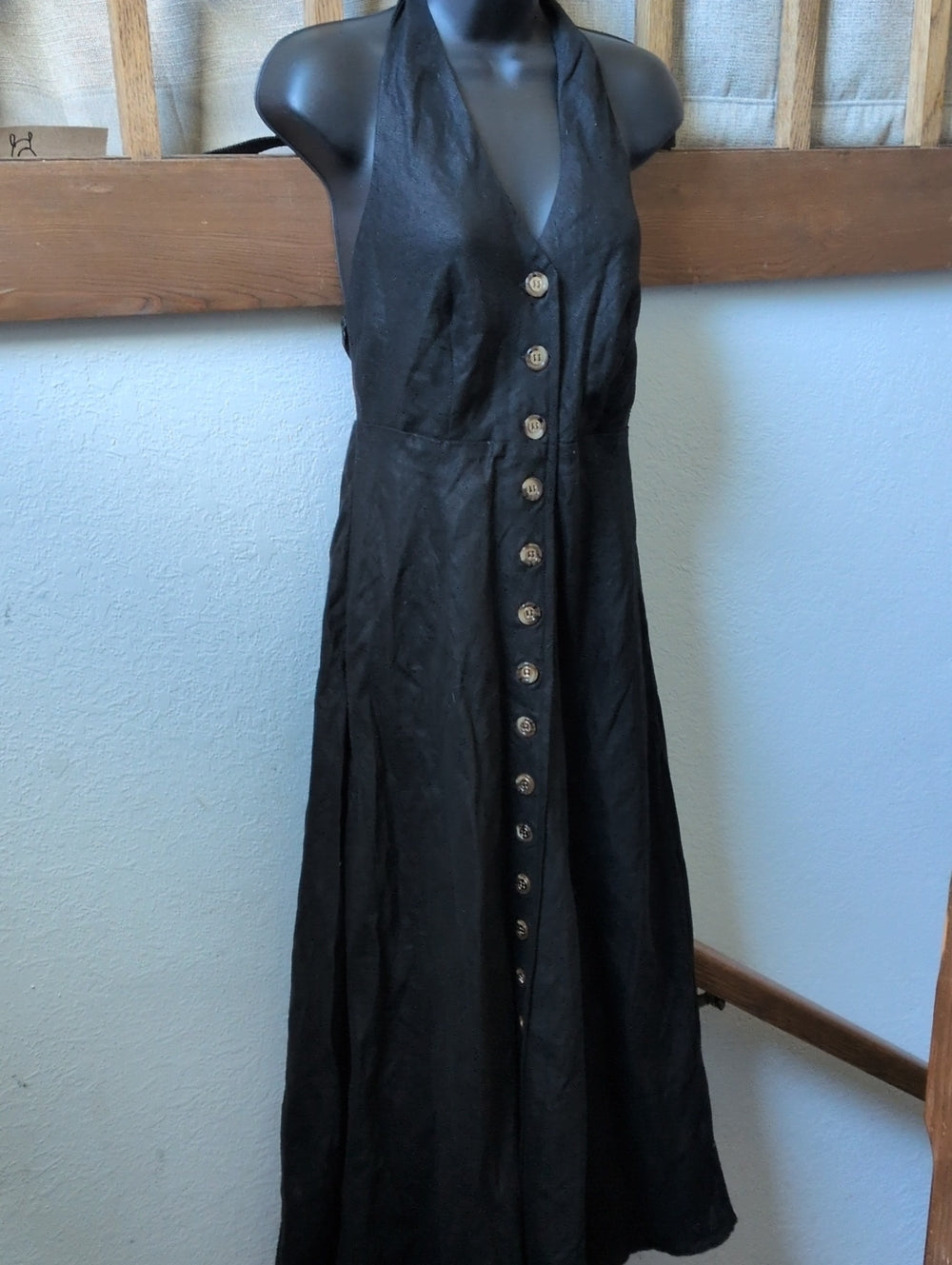 Dissh Logan Midi Linen Dress Size Us 6
