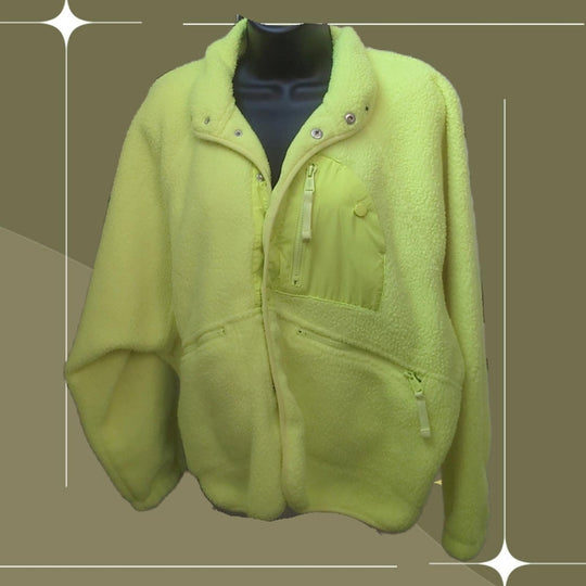 Free People Hit The Slopes Jacket In Highlighter Yellow