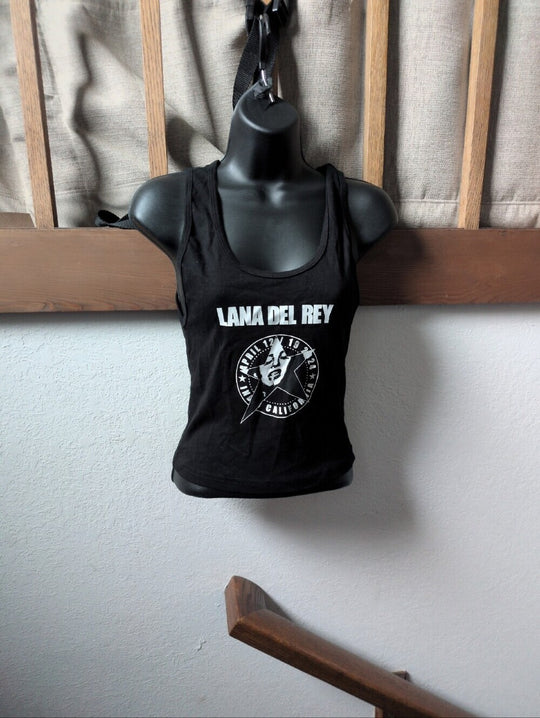 Official Lana Del Rey Coachella Black Tank Top size l