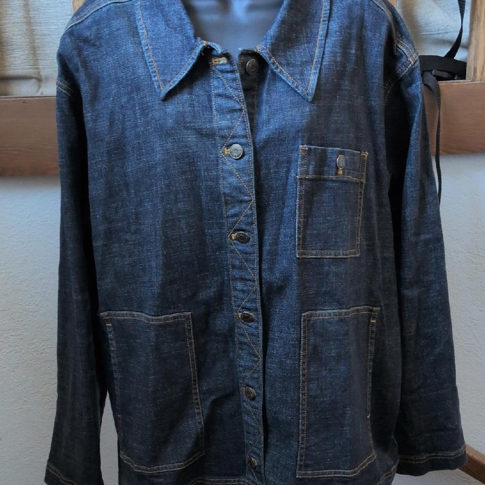 Women's Pendleton Embroidered Denim Chore Jacket - XL