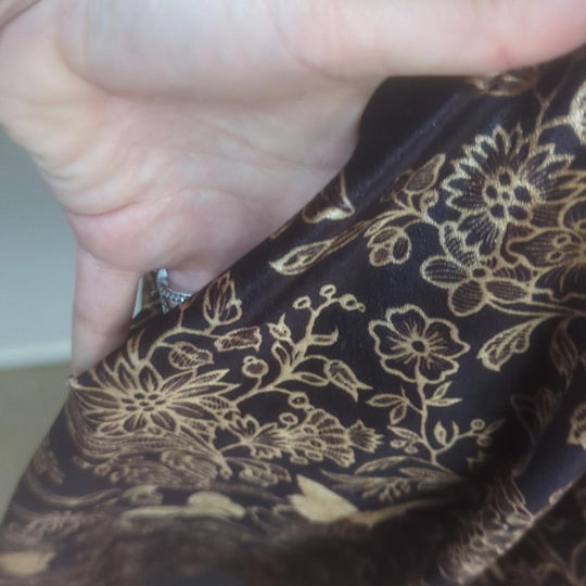 Blackmilk Golden Butterfly Garden Velvet Princess Limited Midi Dress