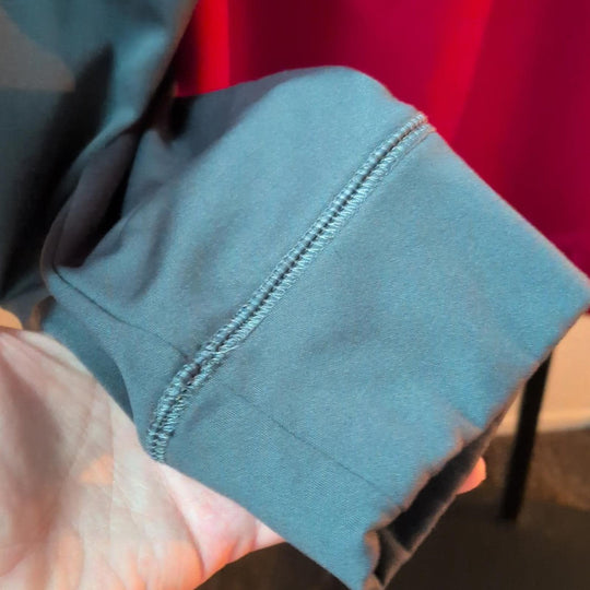 Columbia Quarter Zip Sweater In Red/Gray - Large