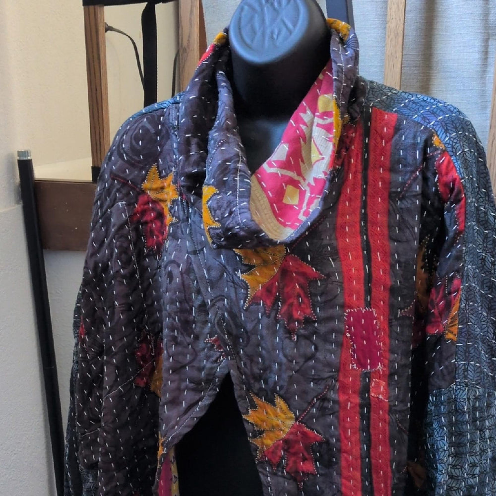 Kantha Bae Cowl Split Pullover - One Size