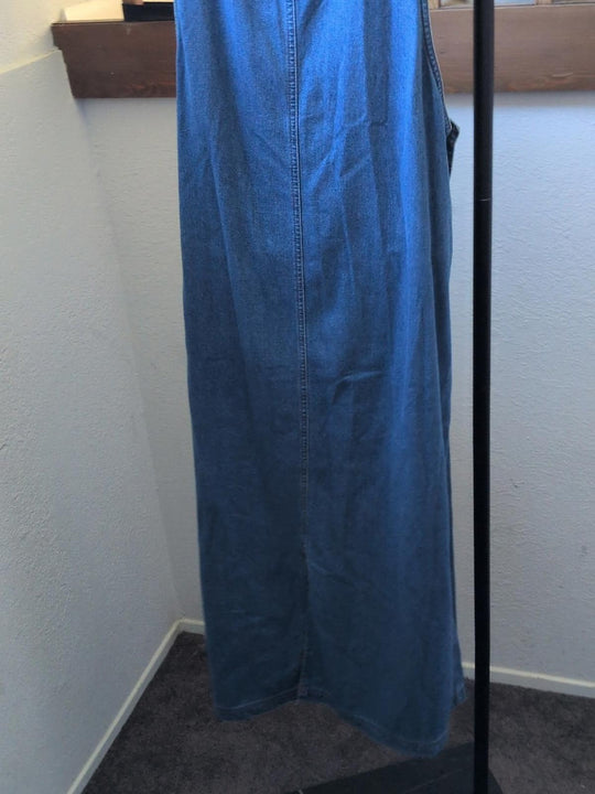 Rare Vintage Casey Coleman Golden Retriever Jean Dress  - Large