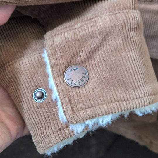 Faherty Doug Good Corduroy Oversized Feather Jacket
