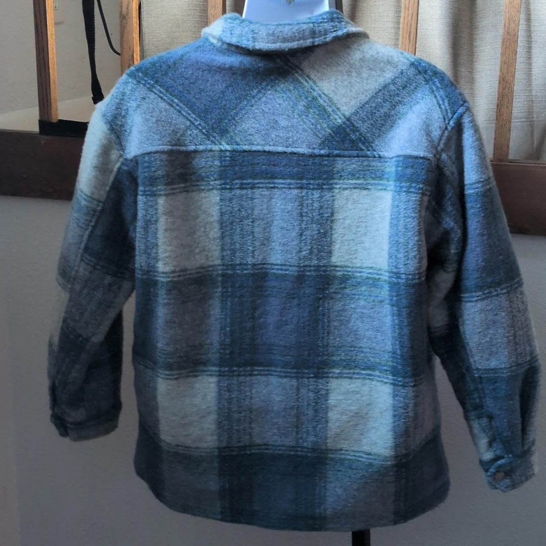 Levi's Fashion Shirt Jacket In Plaid Blue - Medium