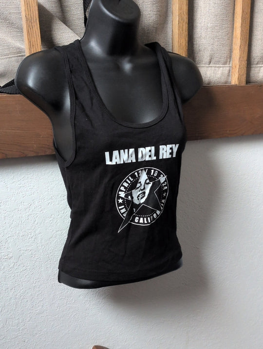Official Lana Del Rey Coachella Black Tank Top size l