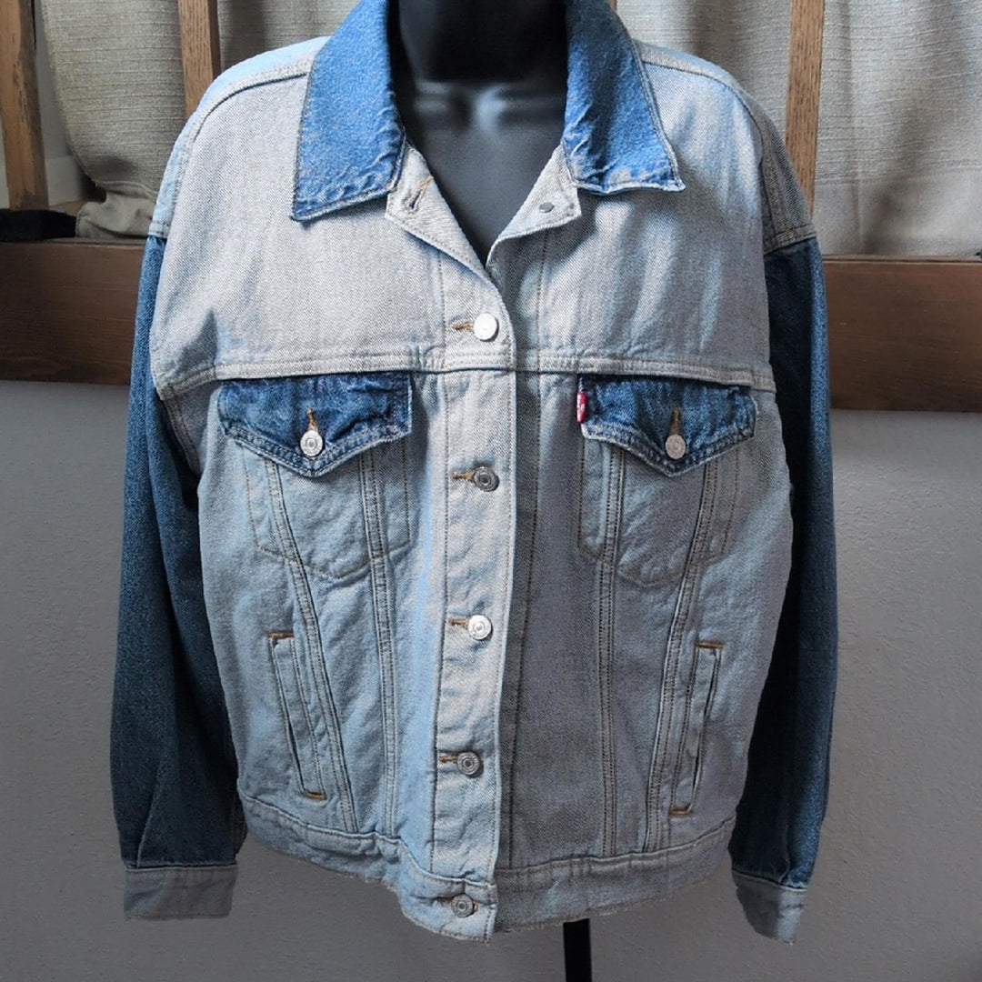 Levi's Inside Out Two Toned Jean Jacket - Medium