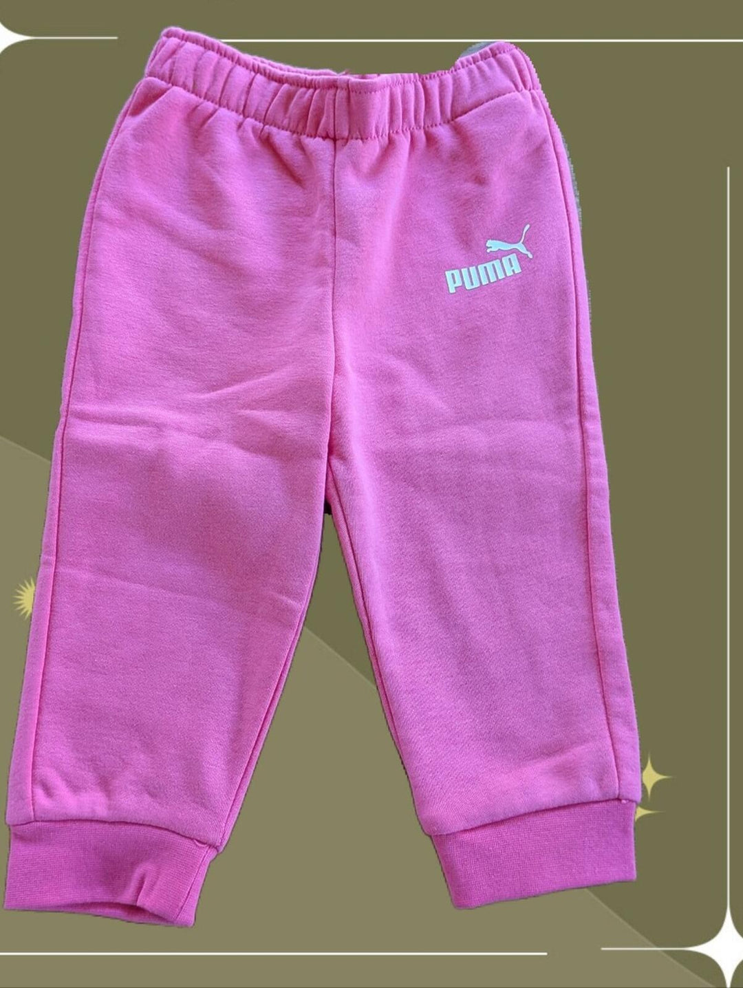 Girls Pink Puma Sweatpants Size. 6-12 Mo