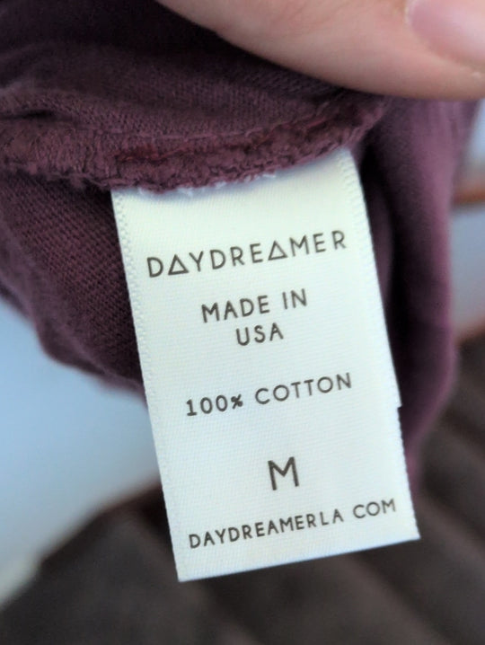 Rare Daydreamer X free People The Doors Long Mauve Tee Dress Size M