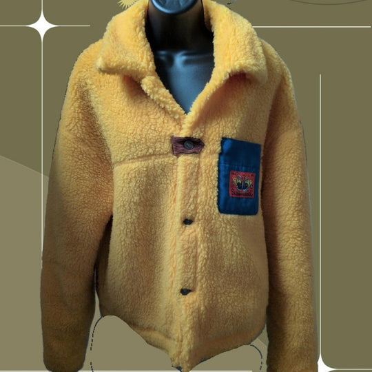 Sundae School Tiger Butterfly Fleece Jacket - Small