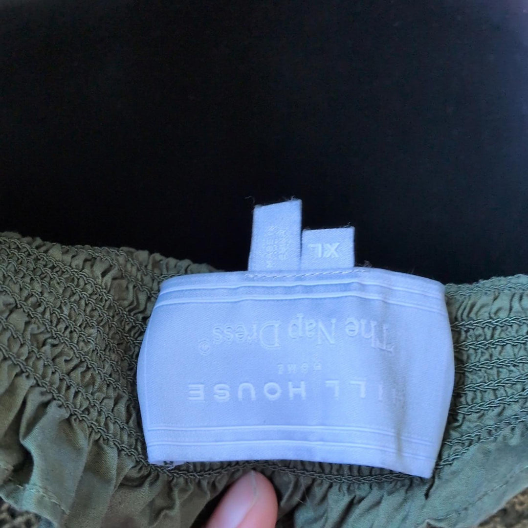 Hill House Home The Naomi Nap Dress in Leaf Green Cotton - XL