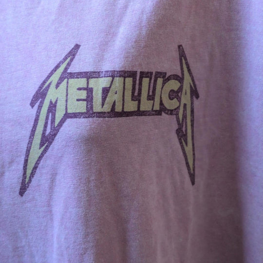 Daydreamer Metallica Ride The Lightning Shirt In Lilac Bloom - One Size