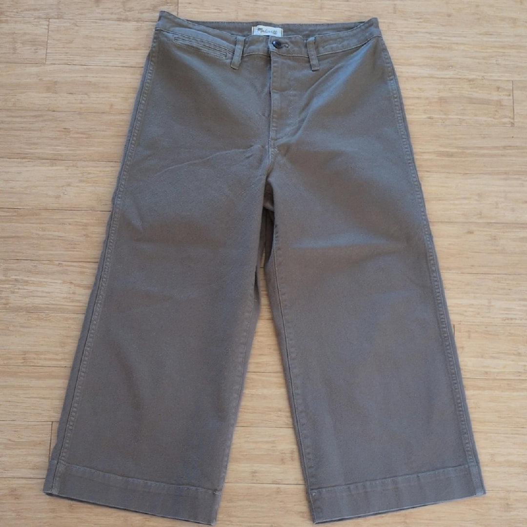 Madewell Emmett Wide Leg Crop Pant Size 31