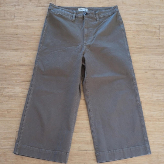 Madewell Emmett Wide Leg Crop Pant Size 31