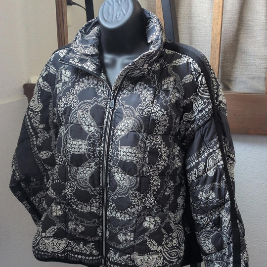 FP Movement Women's Pippa Packable Puffer Jacket in a bandana print -  XS