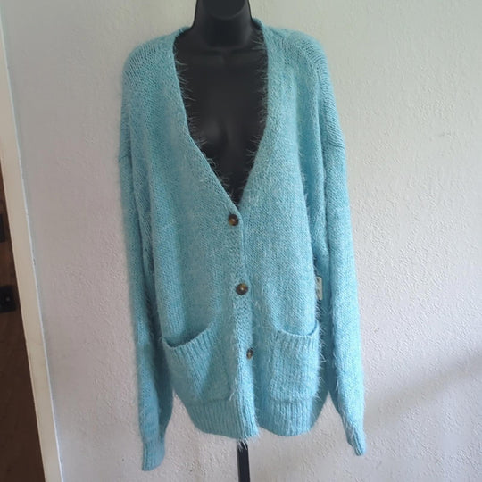 Free People Blue Butterfly Nevermind cardigan - Medium