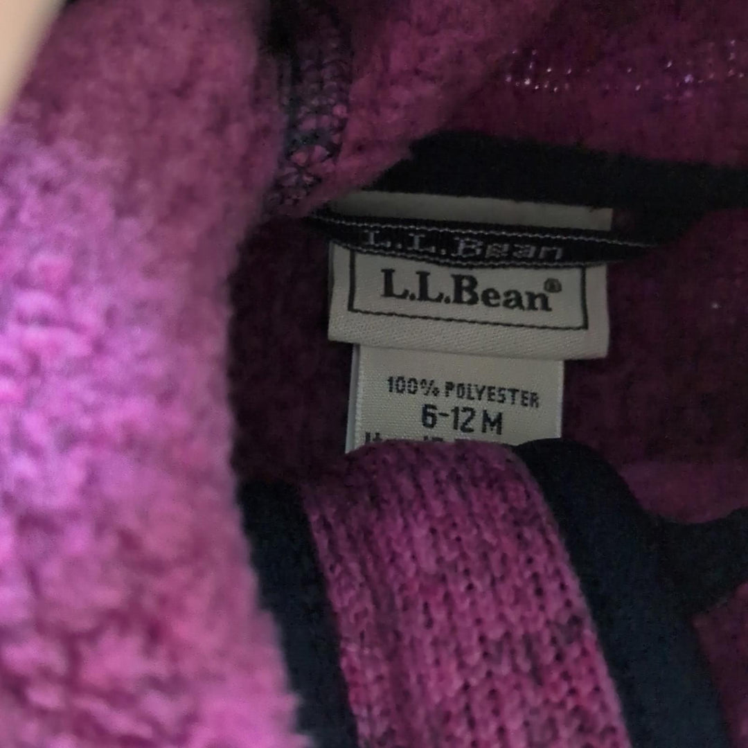 Girls LLBean Zip Up Sweater Jacket