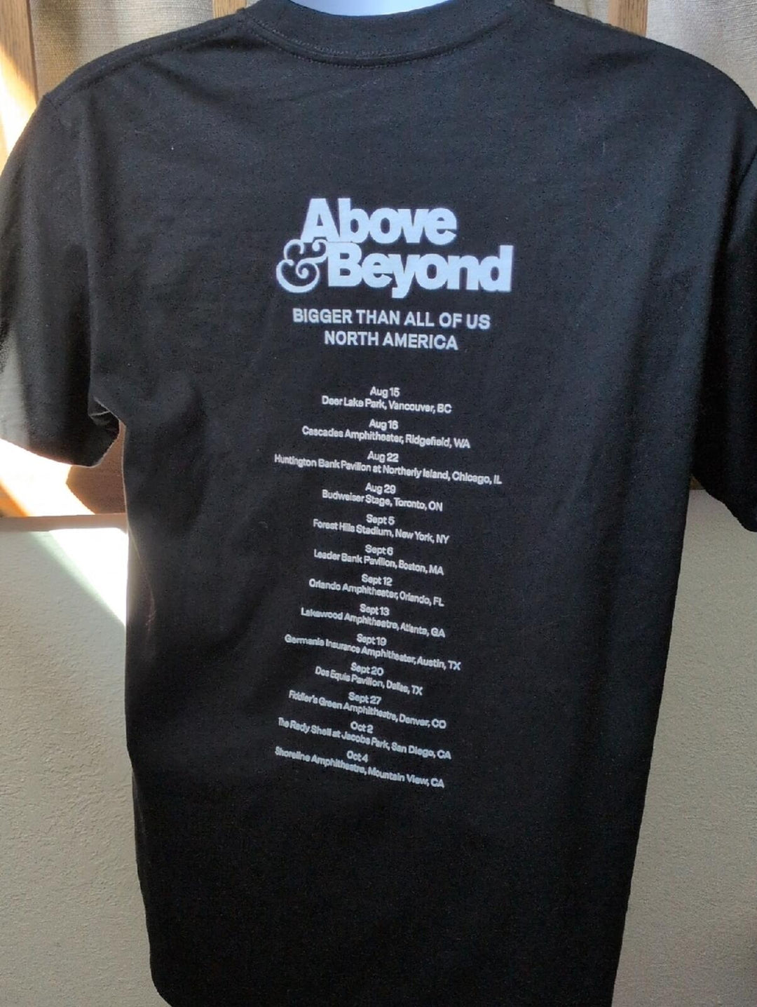 Above & Beyond 'Bigger Than All Of Us' North America Tour Tee - M