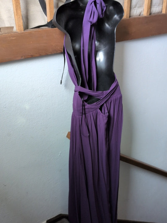 Reformation Andee Dress in "Raisin" deep purple size 10