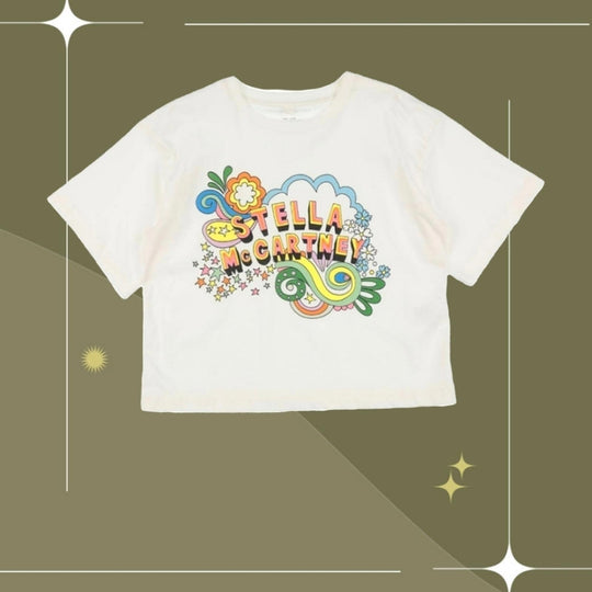 Stella McCartney Kids Cropped Logo Tee - GIrls 6
