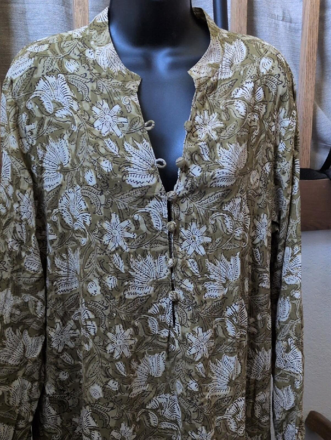 Naked Generation Bohemian Cotton Paisley Maxi Dress - M/L