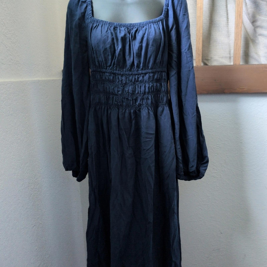 Hill house Home Jasmine Nap Dress In Navy Blue - Medium