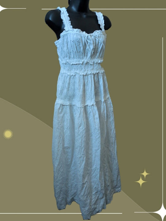 Gap X Doen White Eyelet Dress - S