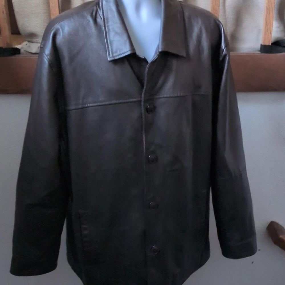 Vintage Leather Dad Jacket By Excelled - 2XL