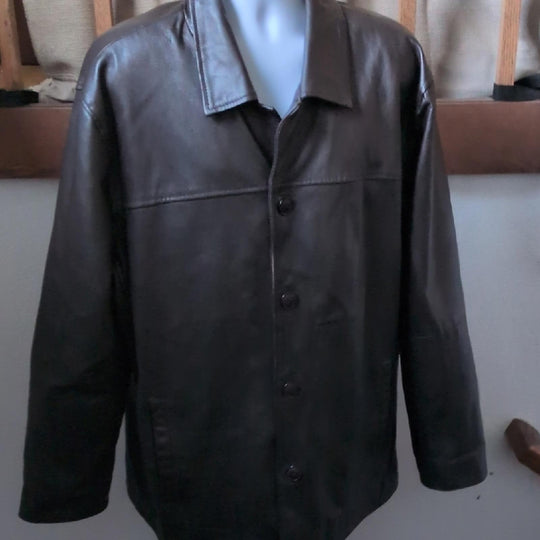 Vintage Leather Dad Jacket By Excelled - 2XL