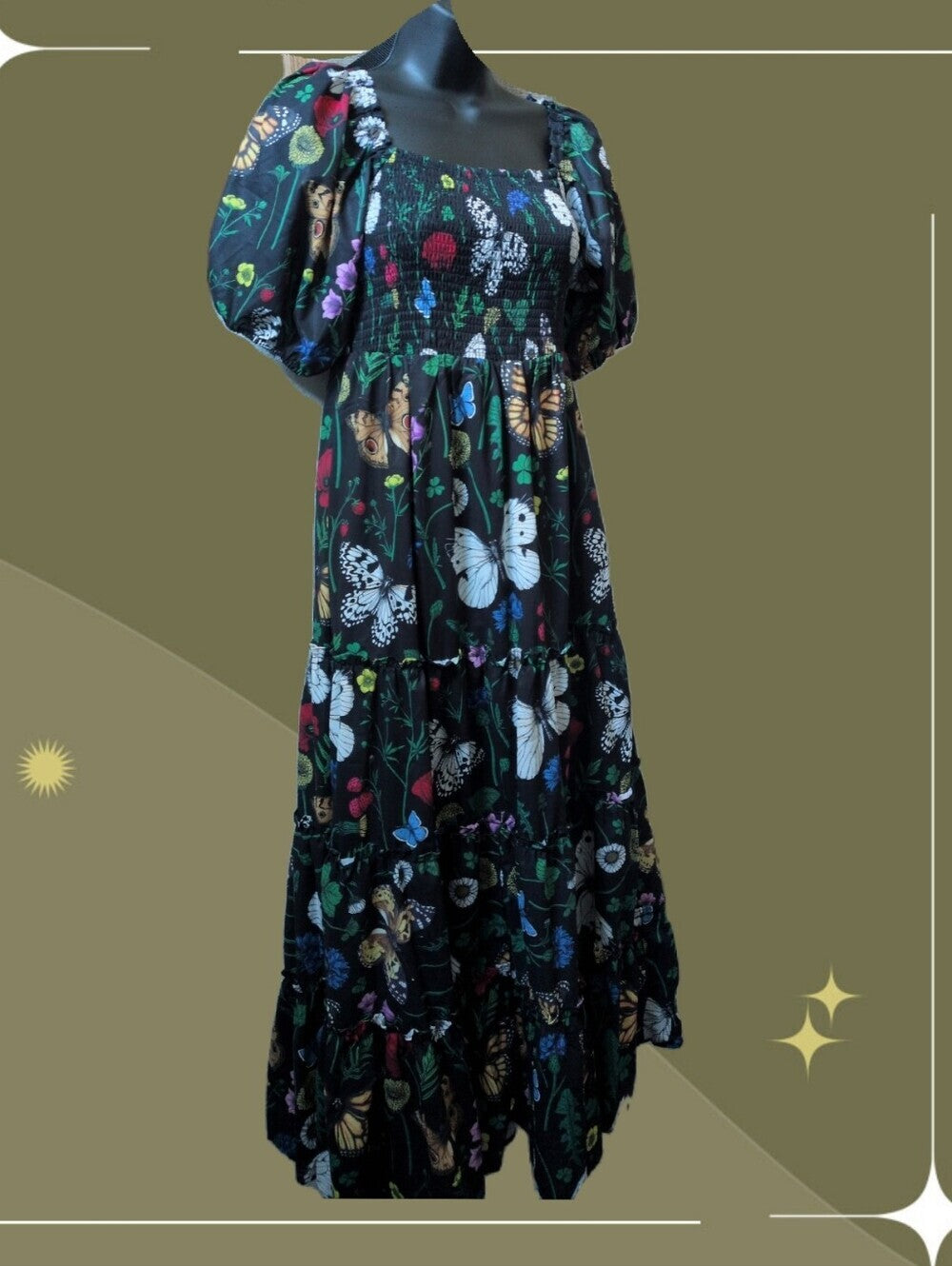 Dressed In Lala Fairy Folklore Butterfly Dress - S