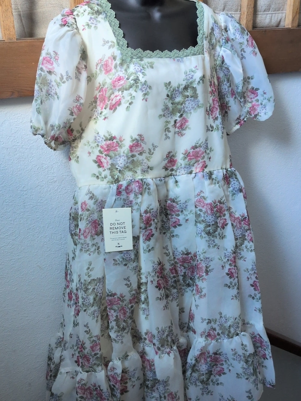 Jessakae Lydia Creme Floral Dress - XXL