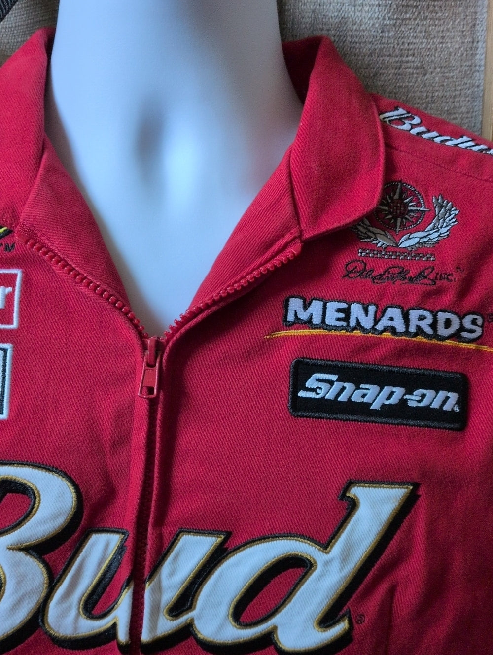Women's vintage Chase Authentics Dale Earnhardt Jr. Budweiser jacket - Large