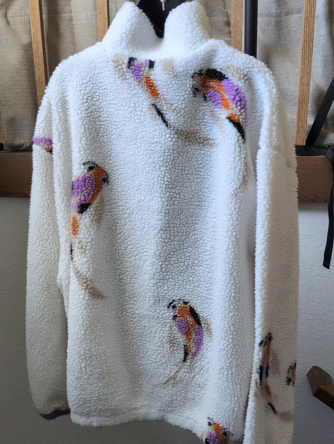 Taylor Swift Speak Now Koi Fish Quarter Zip Sherpa Sweater - 2XL